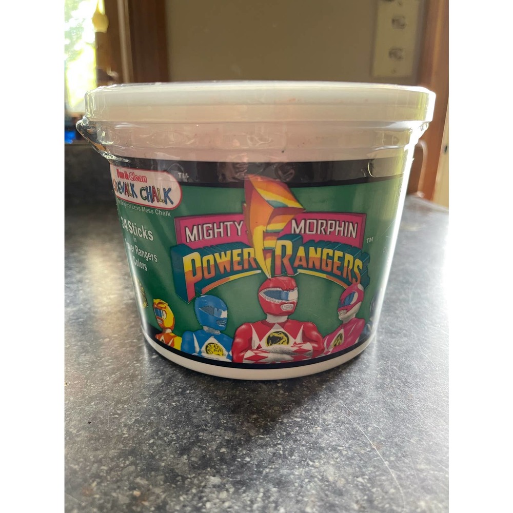 Power Rangers Sealed Container Of Sidewalk Chalk